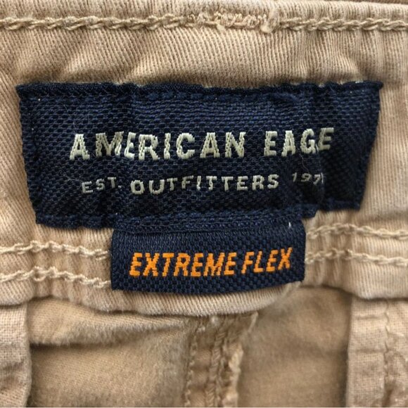 American Eagle Mens Pants Size 29x28 Hemmed Extreme Flex Khaki Straight Relaxed - Picture 7 of 14